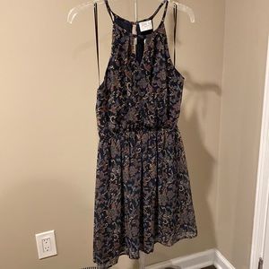 NWT Navy patterned dress